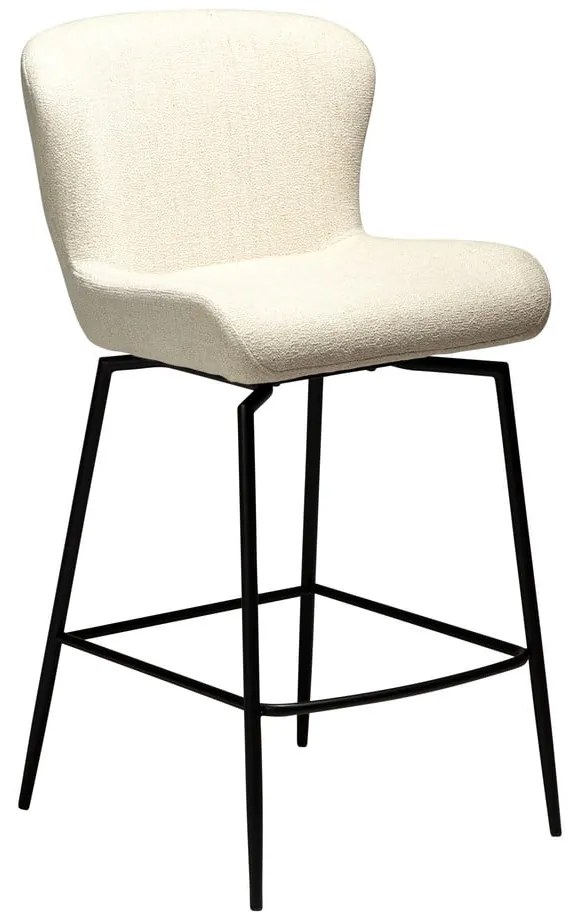 Scaun de bar crem tapițat (înălțime șezut 67,5 cm) Glam – DAN-FORM Denmark