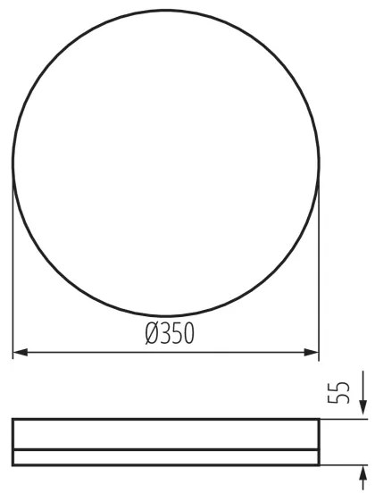 Plafonieră LED industrială cu senzor Kanlux 37301 IPER LED/35W/230V IK10 IP65 rotund