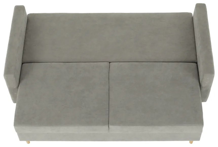 Canapea extensibilă, gri textil Queens, AURELIA