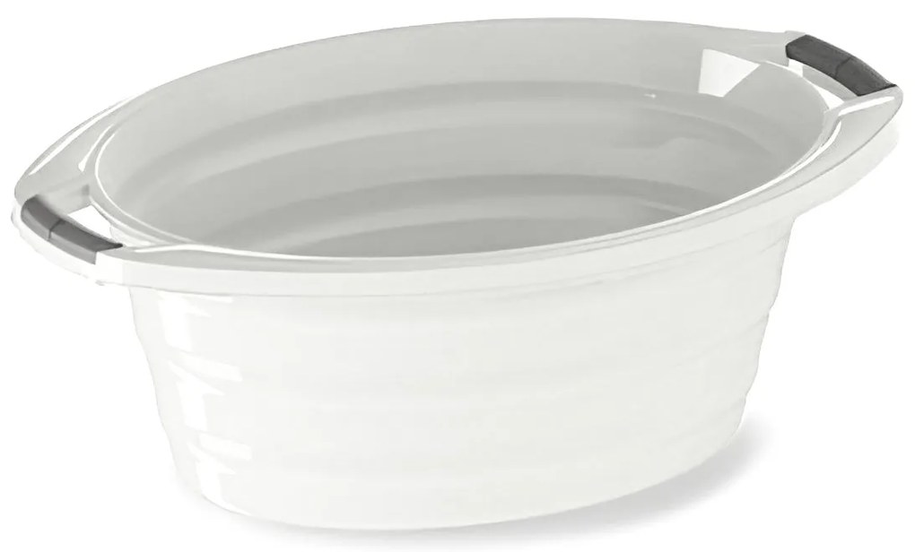 Chiuvetă ovală din plastic, 72 x 50 x 25 cm , 35l, alb
