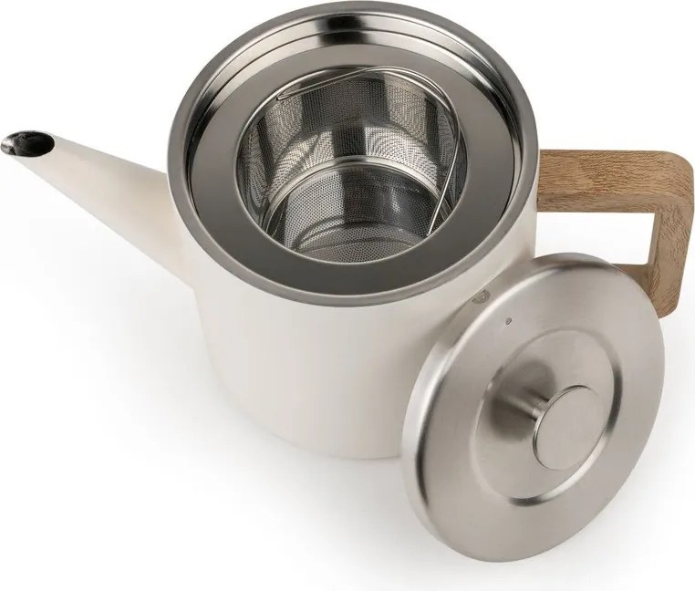Ceainic fildeș cu filtru din oțel inoxidabil 1,1 l Duet Narvik – Bredemeijer