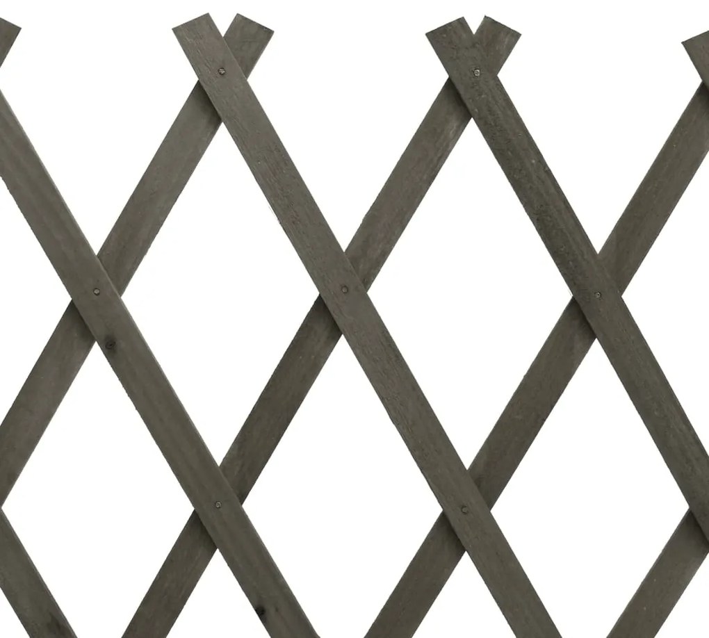 Gard cu zabrele de gradina, gri, 150x80 cm, lemn masiv de brad 1, Gri, 150 x 80 cm