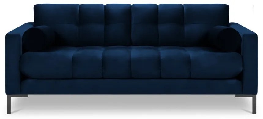 Canapea din catifea Cosmopolitan Design Bali, albastru închis