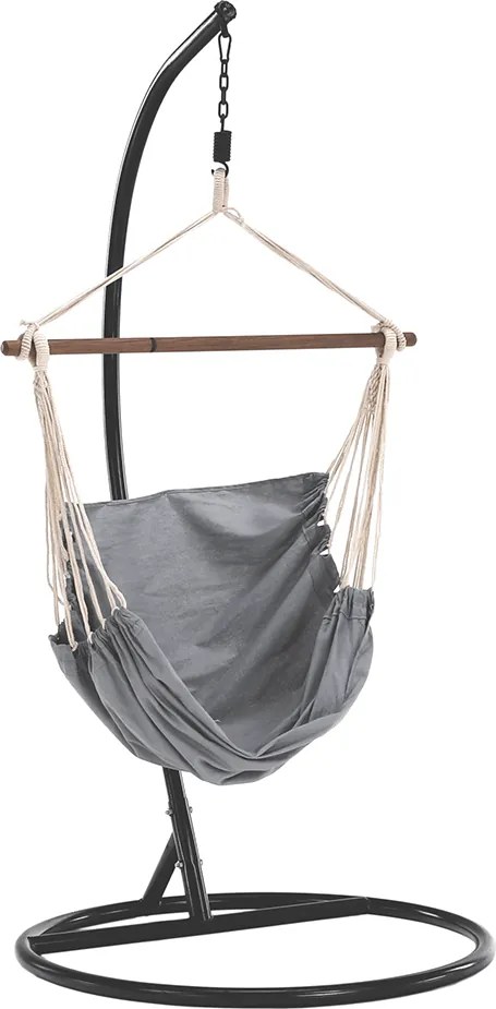 Scaun balansoar suspendabil, alb/gri, LINDO NEW