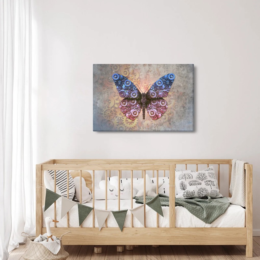 Tablou - Fluture steampunk (90x60 cm)