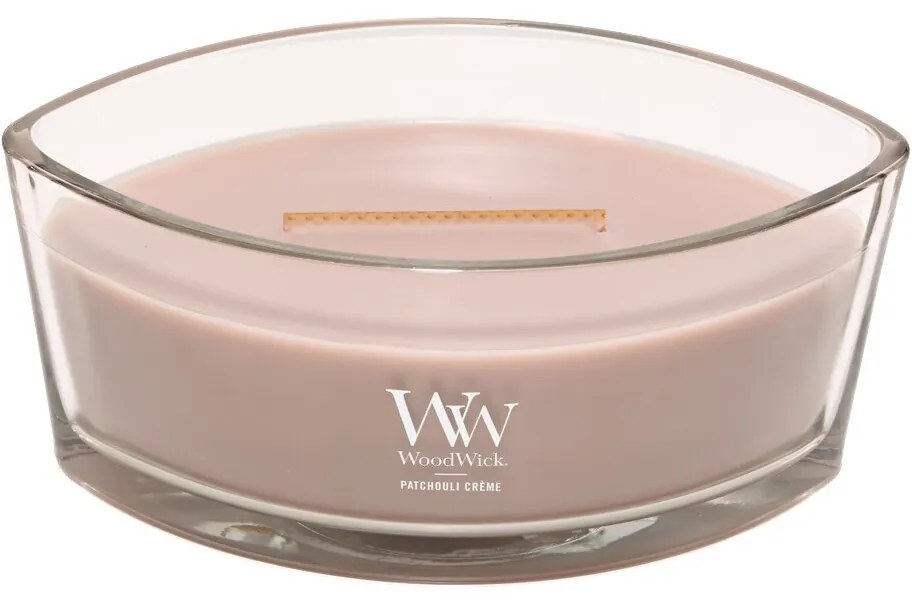 Lumânare parfumată Woodwick Patchouli Creme, 453 g