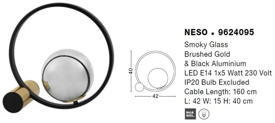 Veioza/Lampa de masa design modern NESO