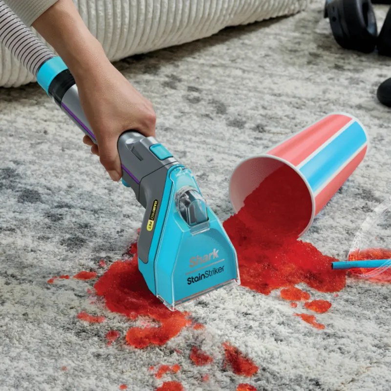 Aspirator cu spalare Shark StainStriker PX250EUT, 450 W, 0,72 l, Portabil, Par animale de companie, 4 accesorii, Gri/Negru