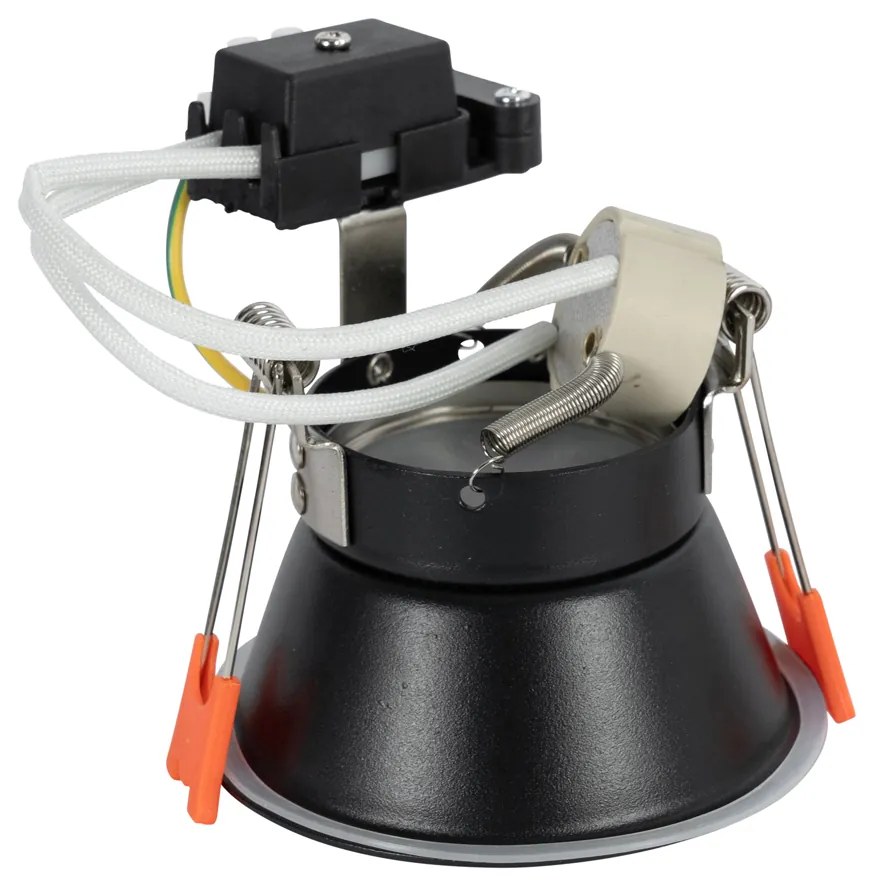 Set de 6 spoturi incastrate negre GU10 50mm IP44 - Dept