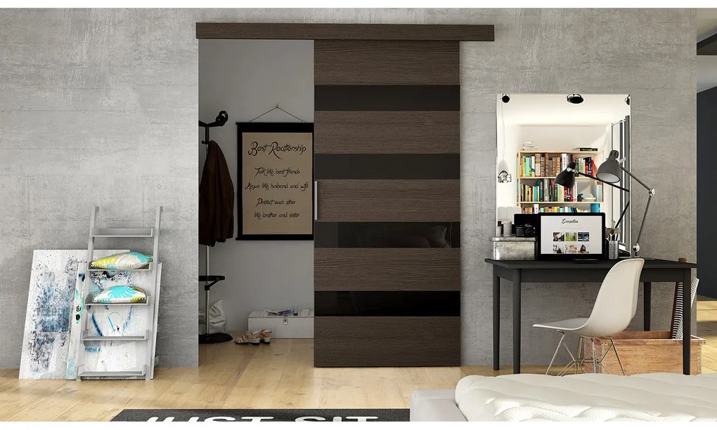 Uși culisante Rocco 5 (Cacao). 1083411