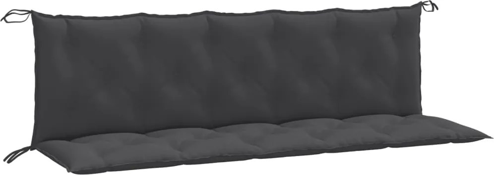 vidaXL Pernă bancă de grădină 2 buc melanj antracit 180x50x7 cm textil