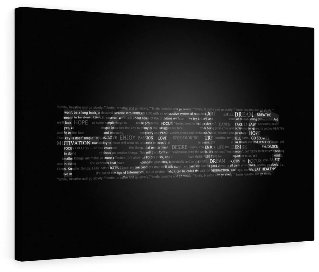 Tablou canvas Motivational Focus 120x80 cm