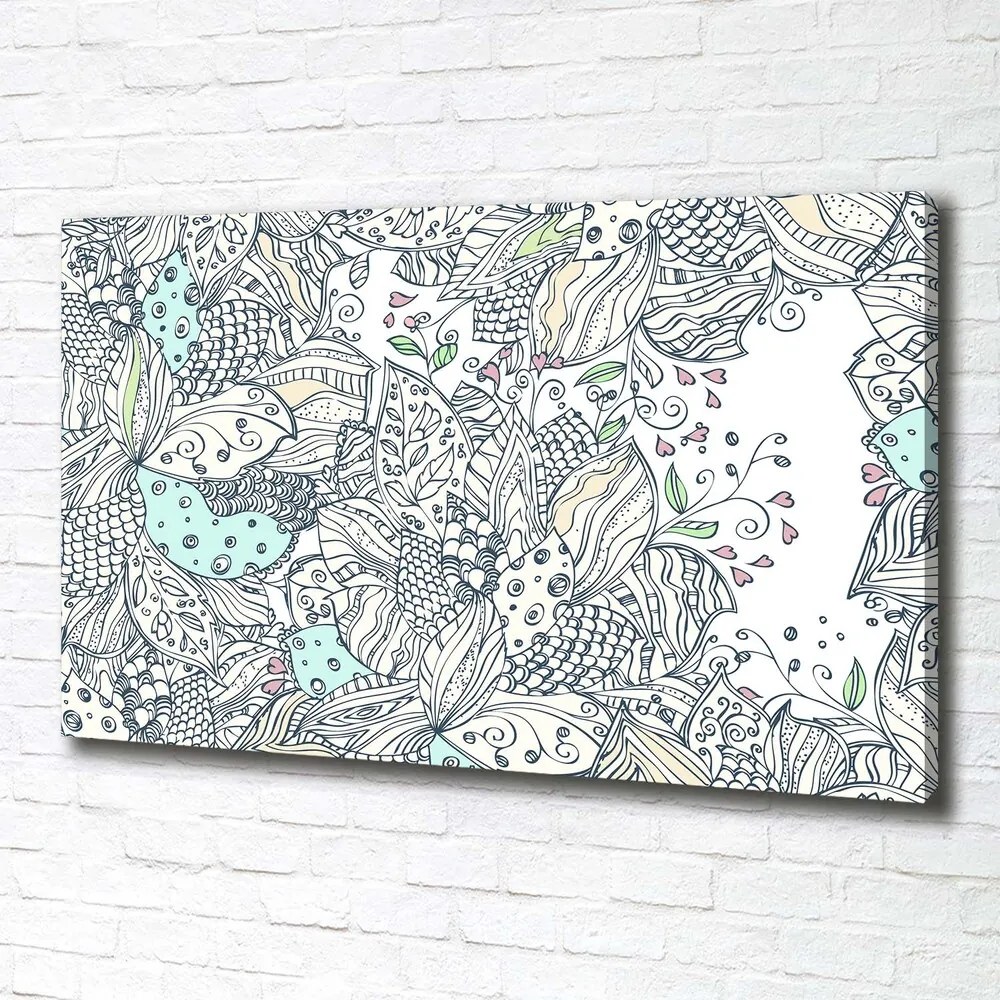 Print pe canvas Model floral