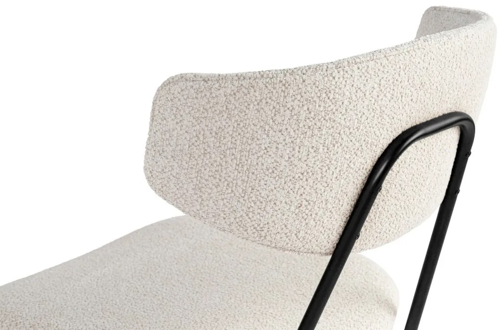 Set de scaune de sufragerie Nancy White and Black,2 buc.