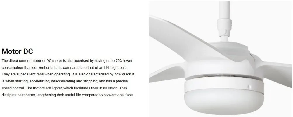 Lustra cu Ventilator si telecomanda PUNT M LED alb