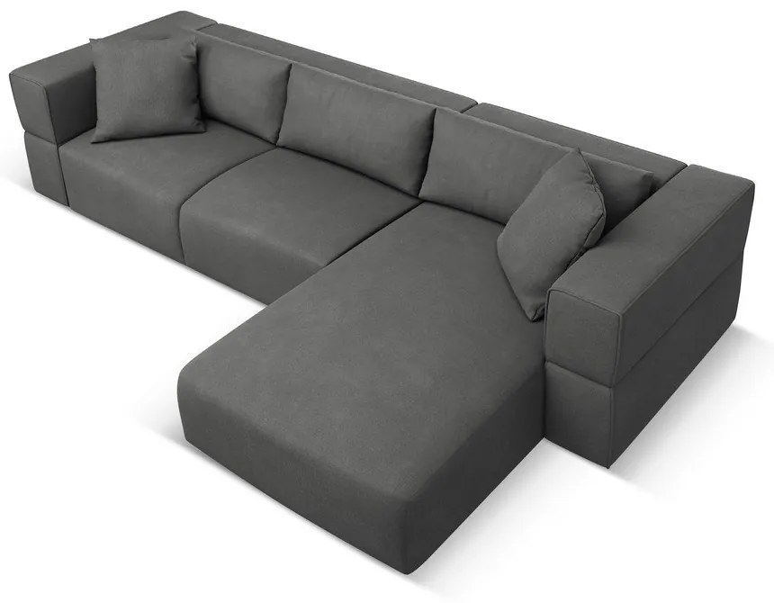 Colțar gri închis (cu colț pe partea dreaptă) Esther – Milo Casa