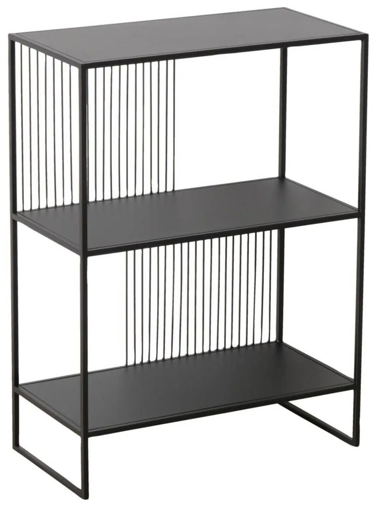 Raft metalic Cindy, negru, 75 x 28 cm