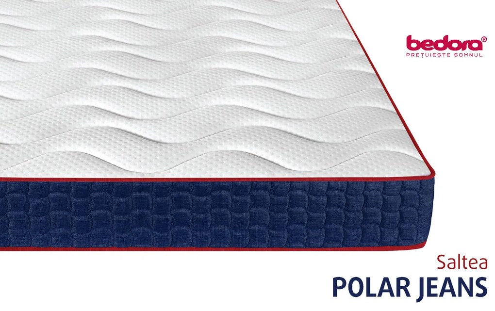 Saltea Cocos Polar Memory Jeans 160 x 200 cm, H 22 cm