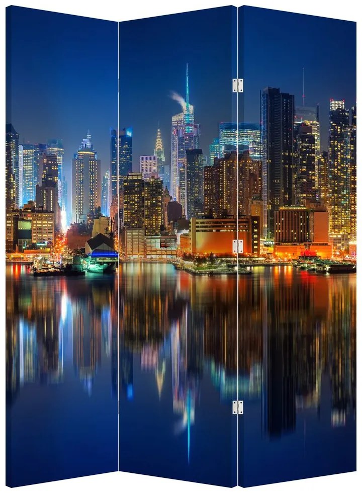 Paravan - Manhattan noaptea (126x170 cm)