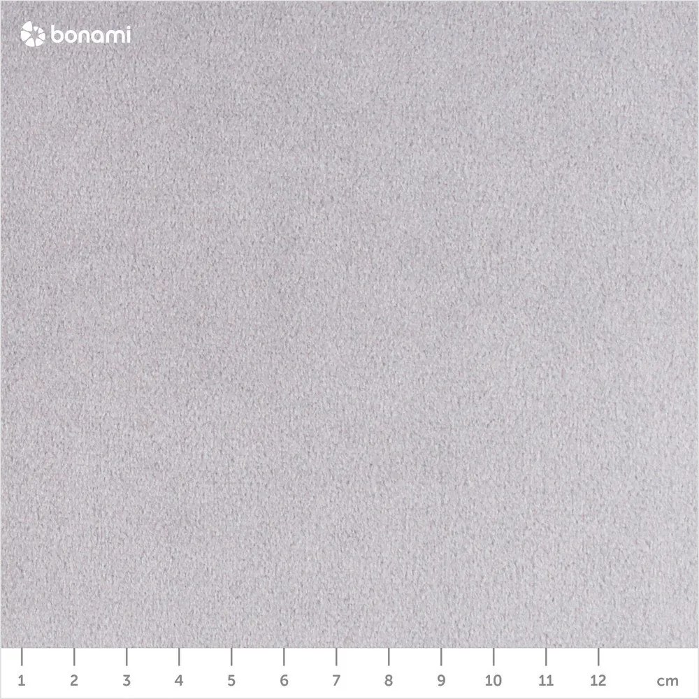 Canapea din catifea Milo Casa Santo, 219 cm, gri deschis