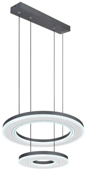 Lustră LED dimabilă pe cablu Globo 67191-50 BLASIUS LED/50W/230V d. 50 cm+ telecomandă