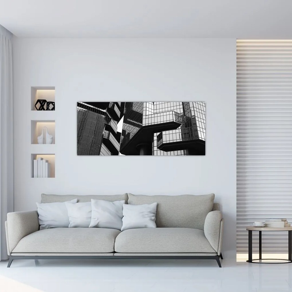 Tablou - Cladiri de sticlă (120x50 cm)