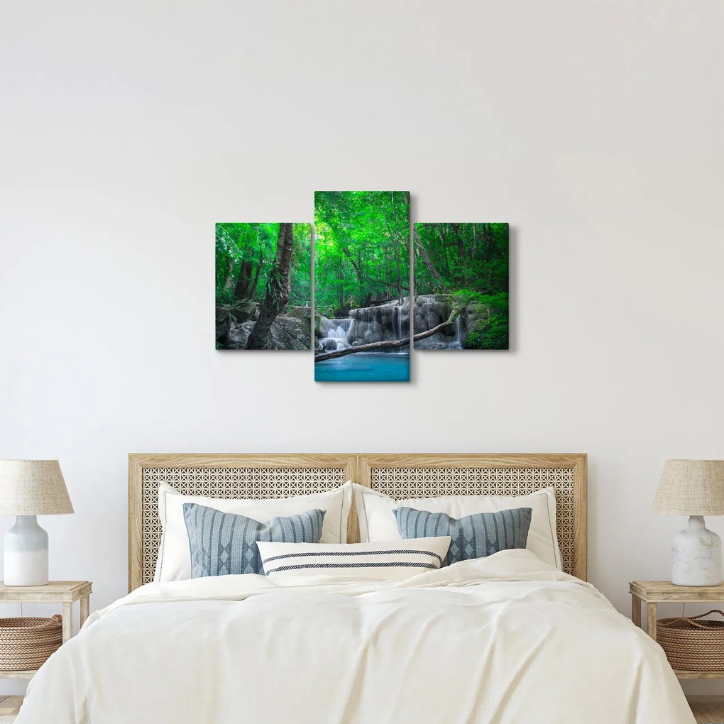 Tablou - Cascada Erawan, Kanchanaburi, Thailanda (90x60 cm)