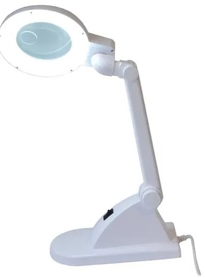 Lampă LED de masă cu lupă LED/6W/230V albă