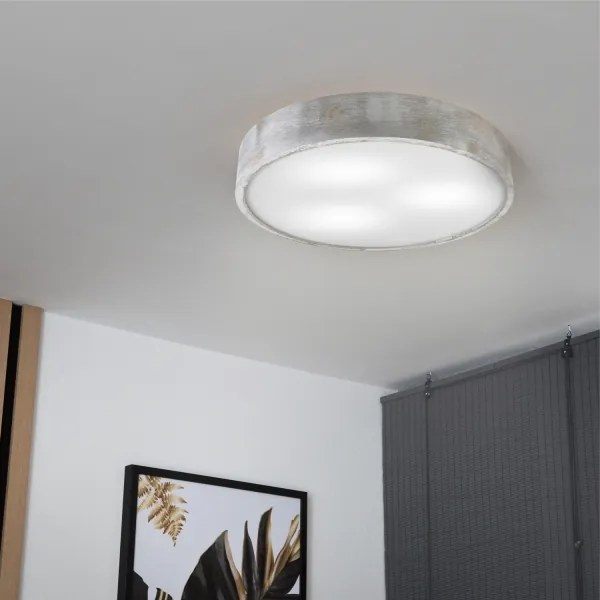 Brilagi - Plafonieră PINO 3xE27/15W/230V pin/argintiu Ø 47,5 cm