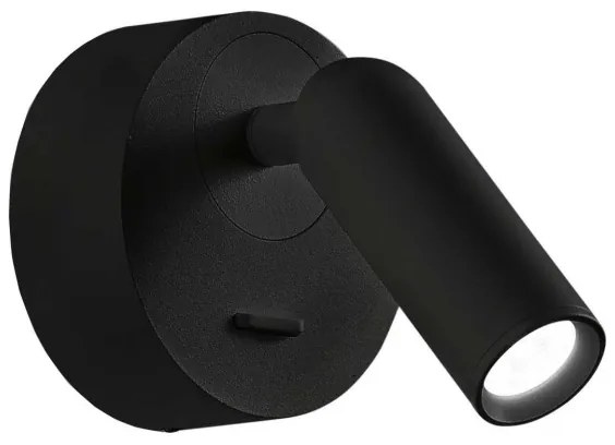 Spot LED de perete BEAN LED/3W/230V negru Ideal Lux