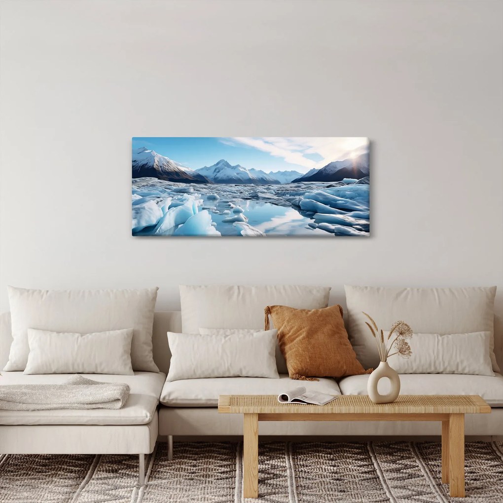 Tablou - Formațiuni glaciare (120x50 cm)