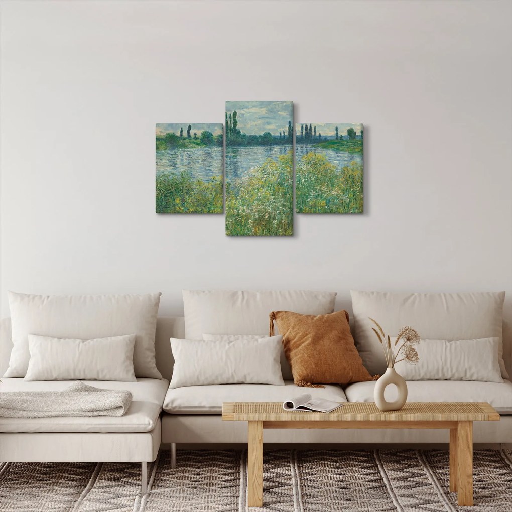 Tablou - Claude Monet, Banks of the Seine, reproducere (90x60 cm)