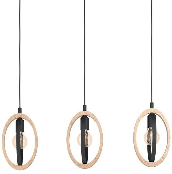 Eglo 43462 - Lustră pe cablu BASILDON 3xE27/40W/230V