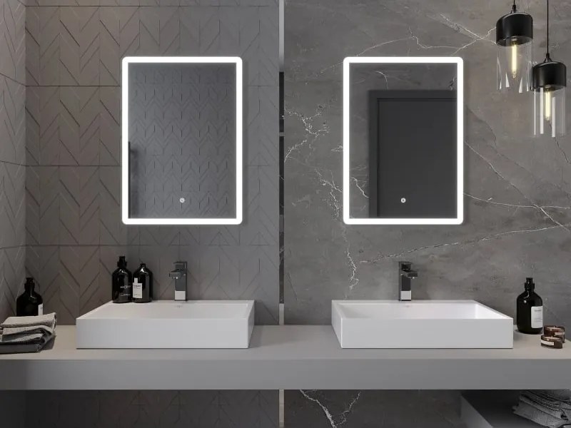 Mexen Navia oglindă de baie iluminată 50 x 70 cm, LED 6000K, anti-aburire - 9803-050-070-611-00