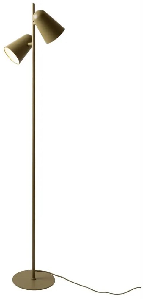 Lampa de podea cu doua spoturi directionabile Salamanca verde maslina