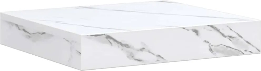 vidaXL Raft de perete Marmură albă 23 x 23,5 x 4 cm Lemn compozit