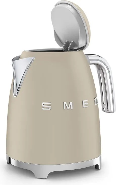 Cana electrica SMEG KLF03MLMEU, 2400 W, 1,7 l, Baza rotativa la 360°, Finisaj mat, Bej