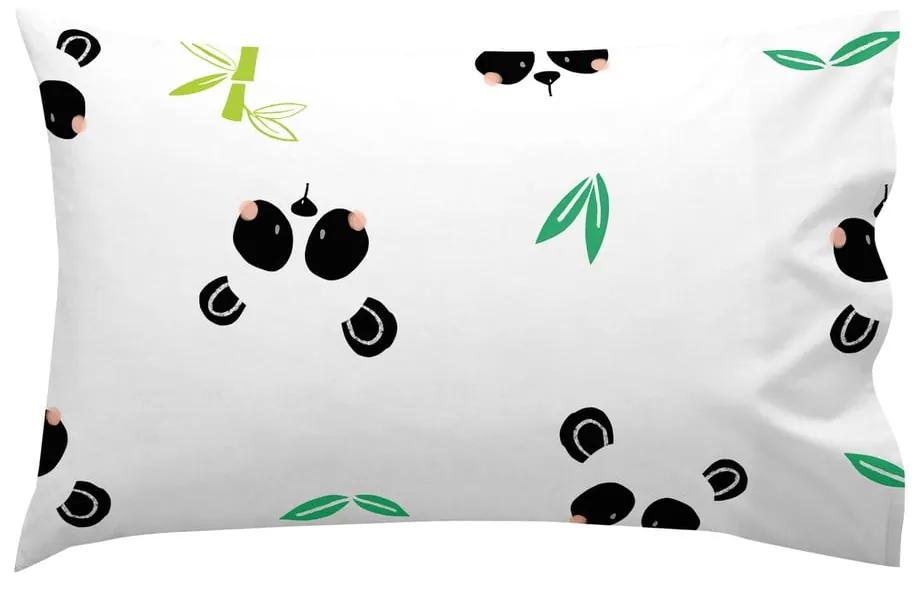 Față de pernă din bumbac pentru copii Moshi Moshi Panda Garden, 40 x 60 cm