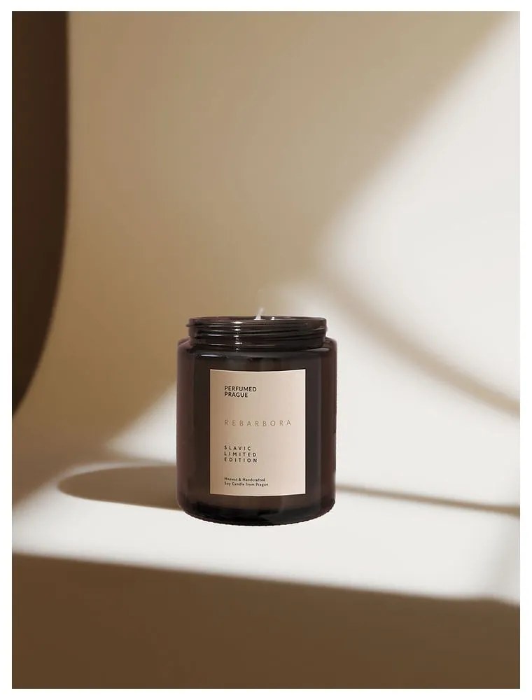 Lumânare parfumată din ceară de soia timp de ardere 40 h Slavic Edition: #07 Rhubarb – Perfumed Prague