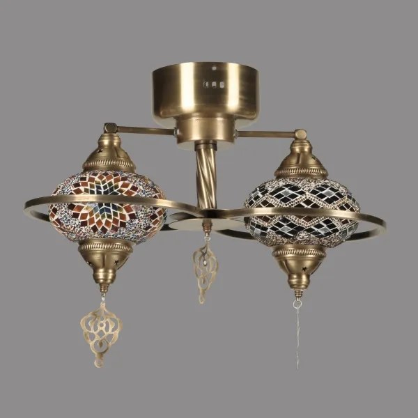 Lustră aplicată YENI, 1xE27/40W/230V, bronz