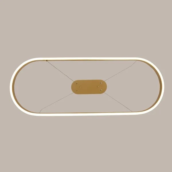 Brilagi - Lustru suspendat pe cablu PONDIE LED/44W/230V 80x30 cm auriu