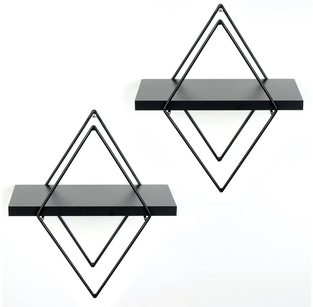 Raft decorativ de perete Duvelo 15 (negru) . 1093638