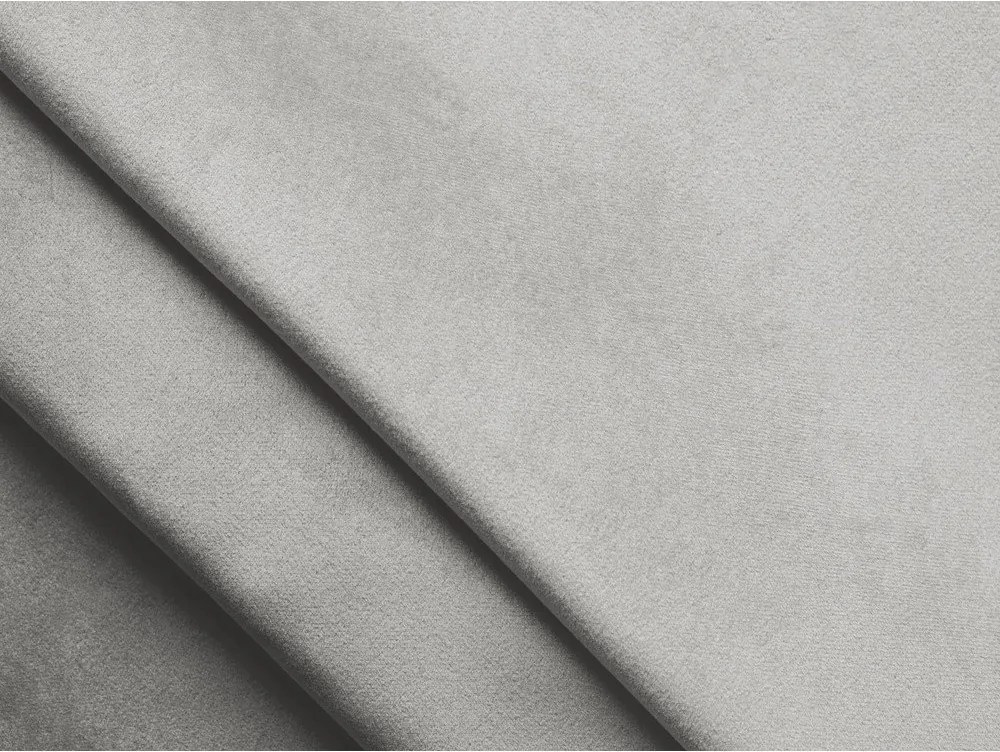 Pat matrimonial argintiu tapițat cu spațiu de depozitare cu somieră 180x200 cm Lemi – Makamii