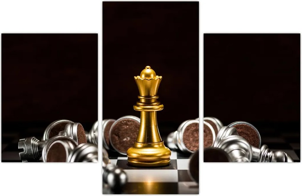 Tablou - Figurine de șah (90x60 cm)