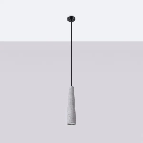 Lustră pe cablu Sollux SL.1347 ELECTRA 1xGU10/10W/230V beton/gri