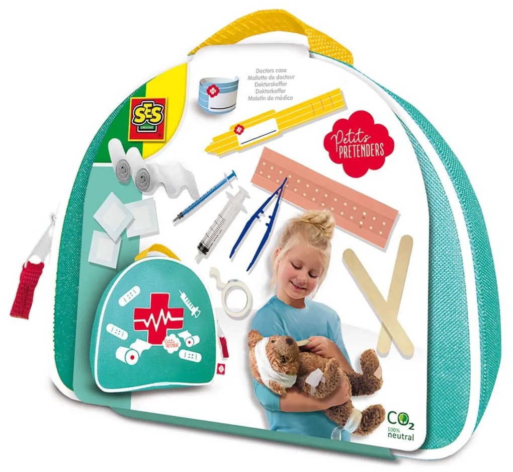 Trusa de doctor de jucarie cu accesorii