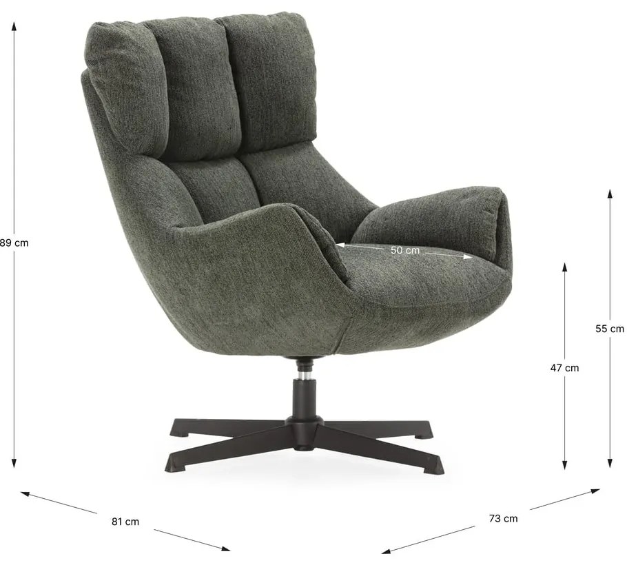 Fotoliu verde Odette – Marckeric