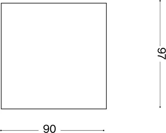 Ideal Lux - Spot exterior TECHO 1xGU10/20W/230V 9x9 cm IP54 maro