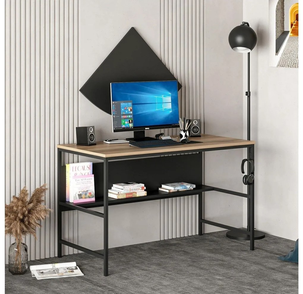 Masă PC Grana (Auriu + Negru). 1088791