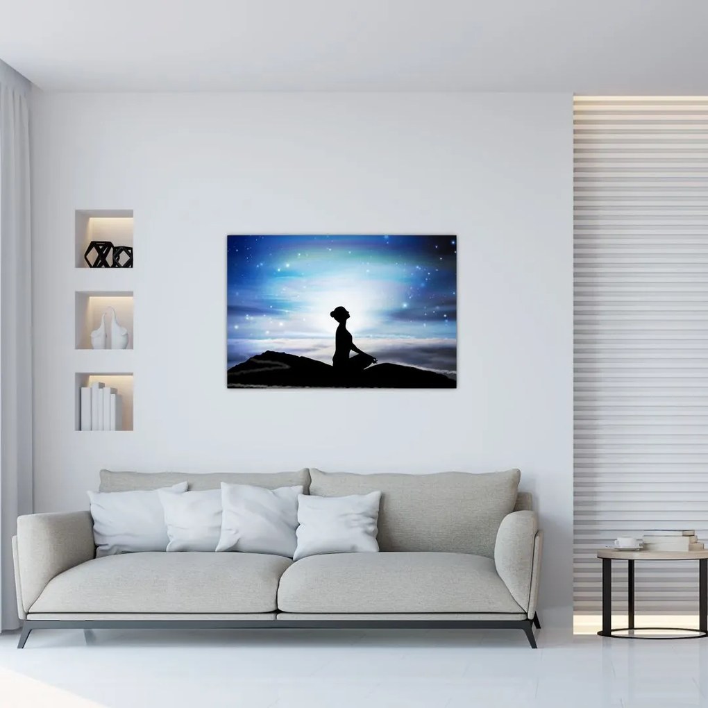 Tablou - Femaia meditând (90x60 cm)